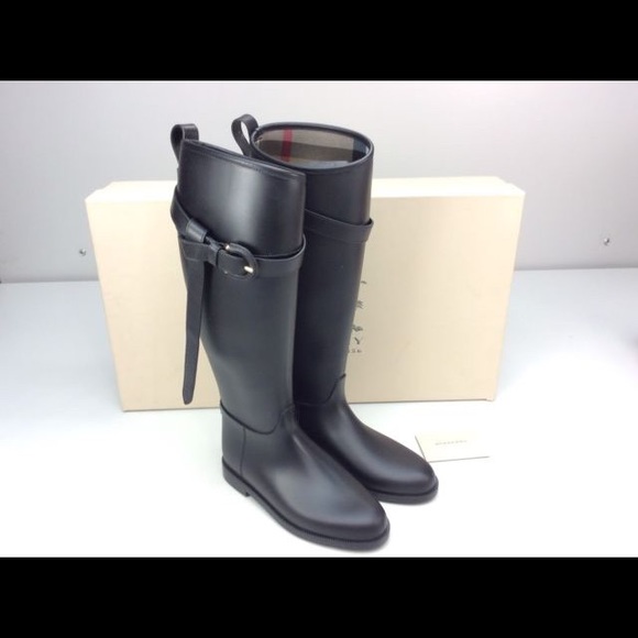 burberry riding rain boots